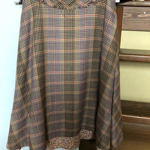 SOLD -  Anthro- stunningly beautiful wool blend skirt.